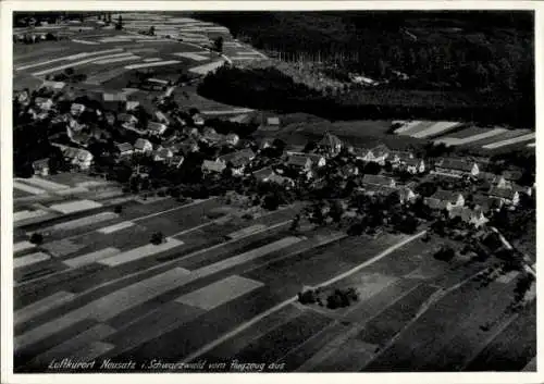 Ak Neusatz Bühl in Baden Schwarzwald, Fliegeraufnahme