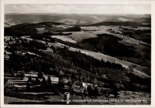 Ak Furtwangen im Schwarzwald, Brend, Brendturm, Fliegeraufnahme