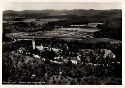 Ak Lorch im Remstal Württemberg, Fliegeraufnahme, Kloster