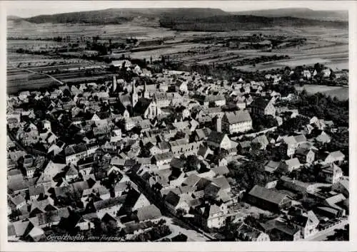 Ak Gerolzhofen in Unterfranken, Fliegeraufnahme