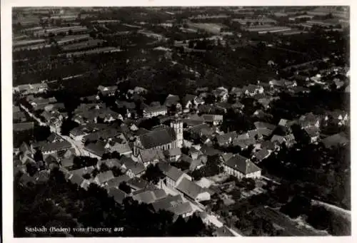 Ak Sasbach in der Ortenau, Fliegeraufnahme