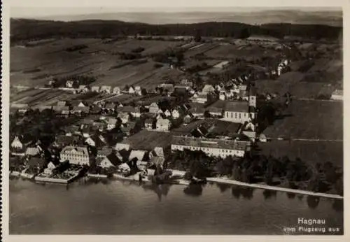 Ak Hagnau am Bodensee, Fliegeraufnahme