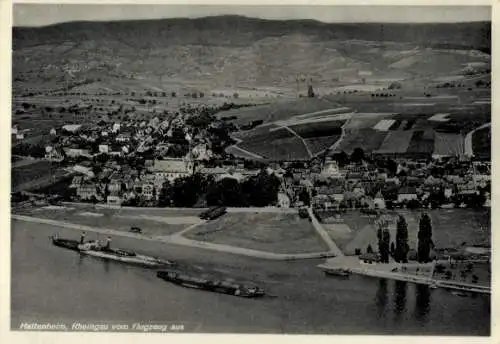 Ak Hattenheim Eltville am Rhein Hessen, Fliegeraufnahme