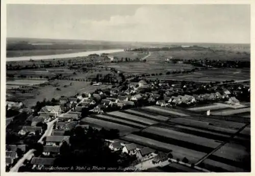 Ak Goldscheuer Kehl am Rhein, Fliegeraufnahme