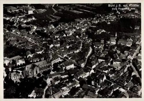 Ak Bühl in Baden Schwarzwald, Kloster, Fliegeraufnahme