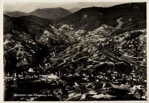 Ak Bühlertal im Schwarzwald, Fliegeraufnahme