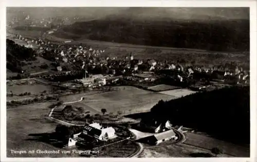 Ak Waldshut Tiengen am Hochrhein, Fliegeraufnahme