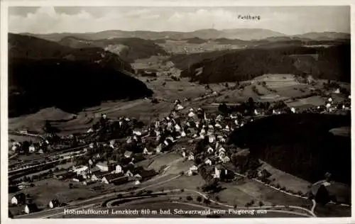 Ak Lenzkirch im Schwarzwald, Fliegeraufnahme, Feldberg