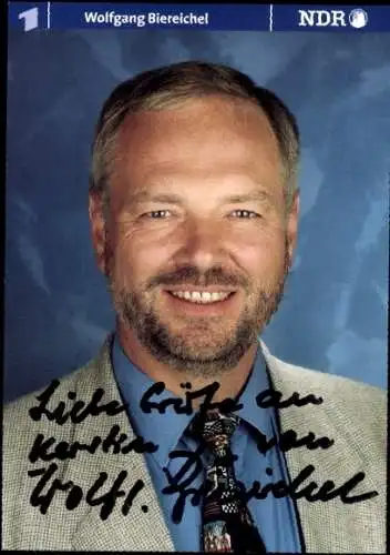 Ak Schauspieler Wolfgang Biereichel, Portrait, Autogramm