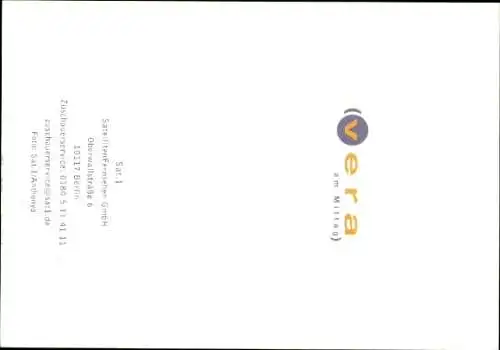 Ak Moderatorin Vera Int-Veen, Portrait, Autogramm