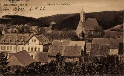 Ak Trautenstein Oberharz am Brocken, Blick in das Bodethal