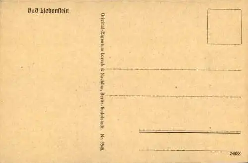 Ak Bad Liebenstein im Thüringer Wald, Gesamtansicht