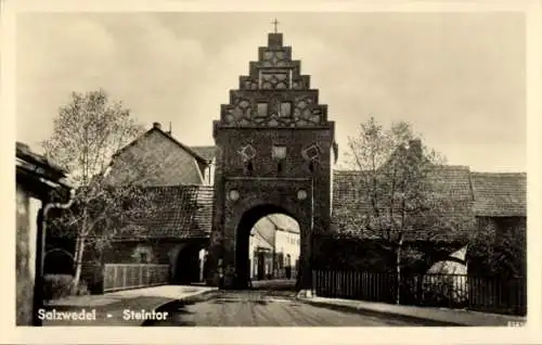 Ak Salzwedel in der Altmark, Steintor