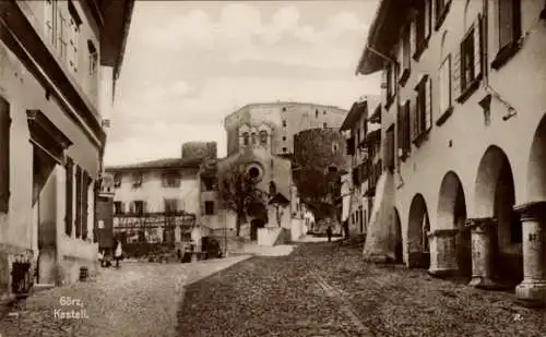 Ak Görz Friuli-Venezia-Guilia, Kastell, Gasse