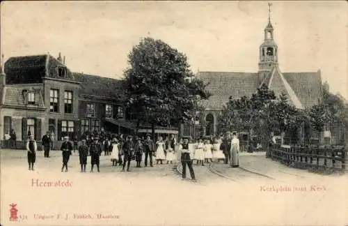 Ak Heemstede Nordholland, Kerkplein, Kerk