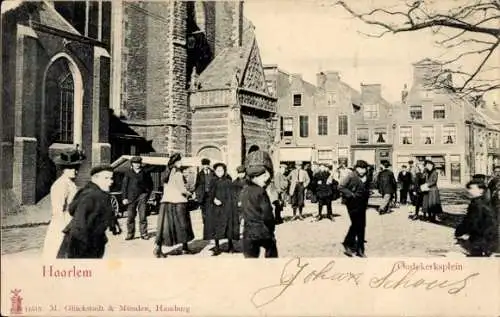 Ak Haarlem Noord-Holland Nederland, Oudekersplein