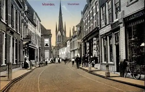 Ak Woerden Utrecht Nederland, Voorstraat