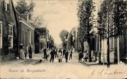 Ak Bergambacht Südholland, Straatweg