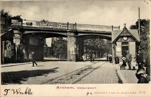 Ak Arnhem Gelderland Nederland, Velperpoort