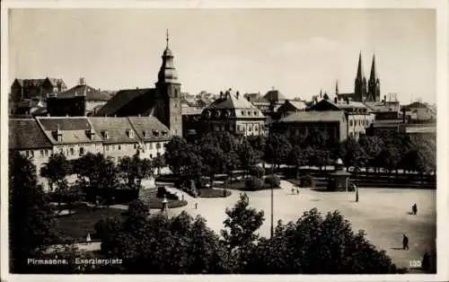 Ak Pirmasens am Pfälzerwald, Exerzierplatz