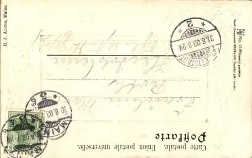 Präge Passepartout Ak Mainz am Rhein, am Dom