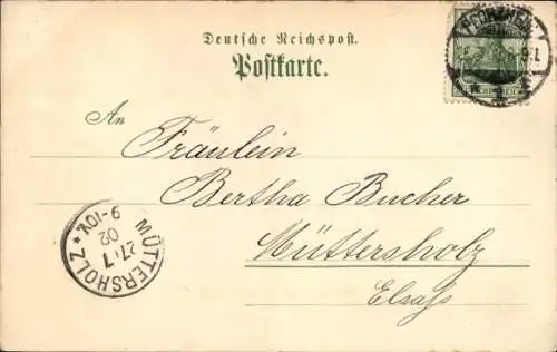 Litho Pforzheim im Schwarzwald, Kunstgewerbeschule, Fabrik F. Zerrenner, Goldschmied