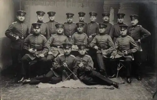 Foto Ak Gruppenbild Deutscher Soldaten, Flensburg