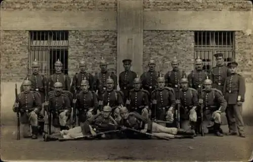 Ak Lahr im Schwarzwald Baden, Gruppenbild kaiserliche Soldaten