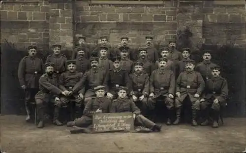 Ak Kehl am Rhein, Gruppenbild kaiserliche Soldaten in Ausbildung I. Korporalschaft II. Kompanie