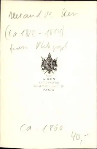 CdV Junge Frau, Portrait