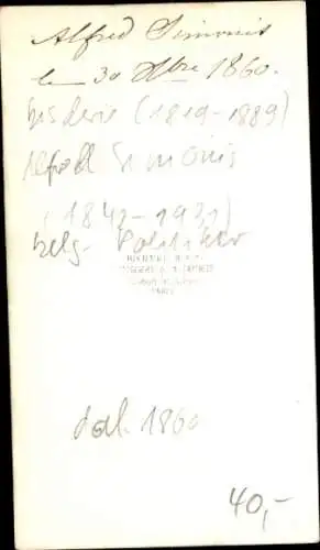 CdV Politiker Alfred Simonis, Portrait