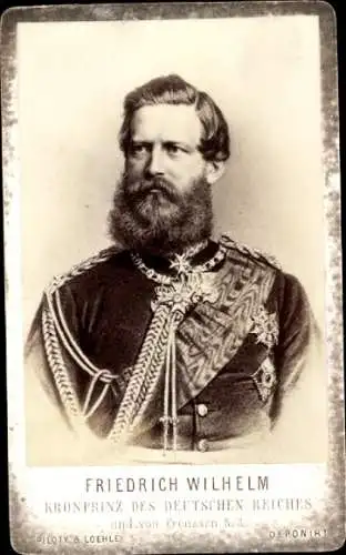 Foto Kronprinz Friedrich Wilhelm von Preußen, Portrait