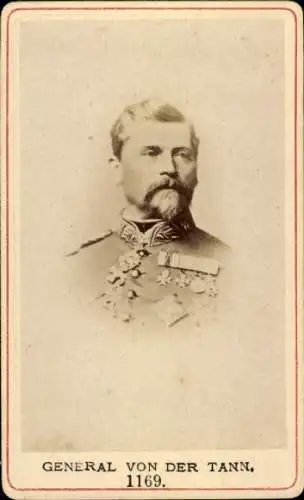 CdV General Ludwig von der Tann-Rathsamhausen, Portrait