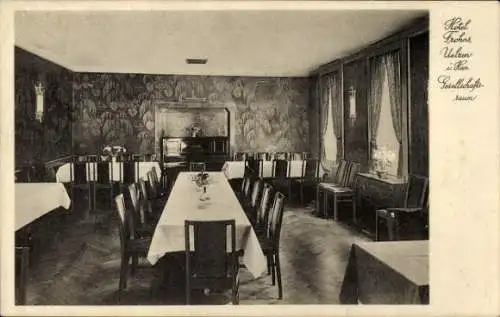 Ak Uelzen in Niedersachsen, Hotel Frohns, Gesellschaftsraum