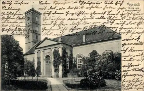 Ak Vegesack Hansestadt Bremen, Kirche, Kriegerdenkmal