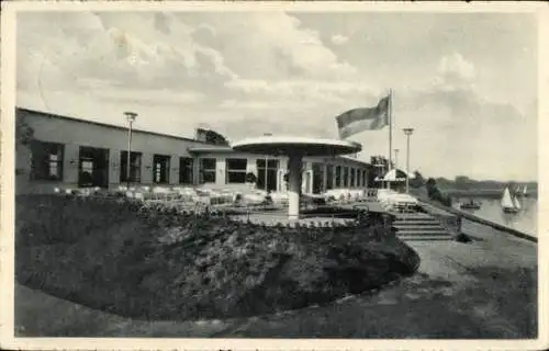 Ak Dessau in Sachsen Anhalt, Terrassenrestaurant Kornhaus