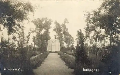 Foto Ak Langemark Poelkapelle Westflandern, Ehrenfriedhof I