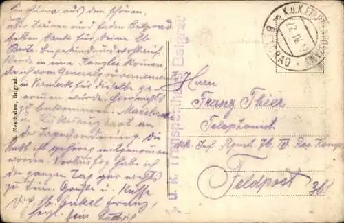 Ak Beograd Belgrad Serbien, Savebrücke