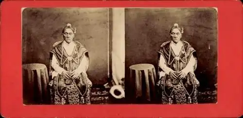 Stereo Foto Java Indonesien, Der Kaiser