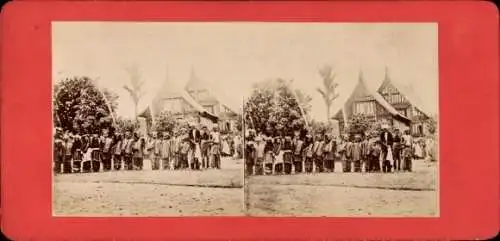 Stereo Foto Sumatra, Eingeborenen-Hochzeit