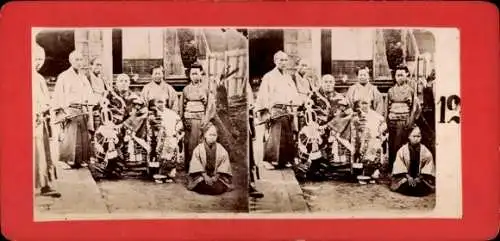 Stereo Foto Japanesische Familie