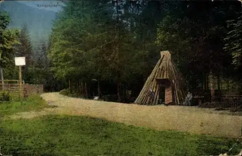 Ak Waschleithe Grünhain Beierfeld im Erzgebirge, Köhlerhütte Fürstenbrunn, Altenburger Prinzen...