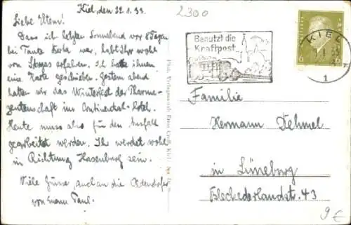 Ak Kiel, Stadttheater, StraßenpartieFoto Ak