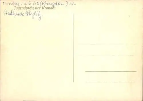 Ak Kronach in Oberfranken, Stadtkapelle in Kronach