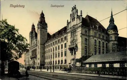 Ak Magdeburg an der Elbe, Justizpalast