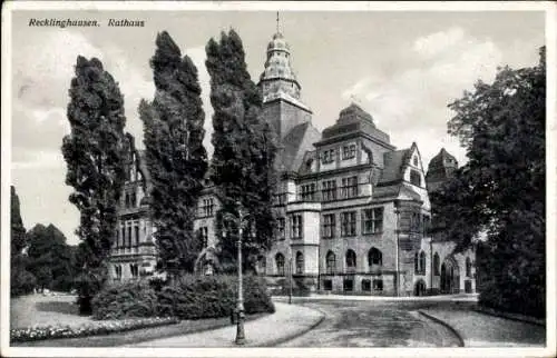 Ak Recklinghausen im Ruhrgebiet, Rathaus