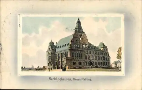 Ak Recklinghausen im Ruhrgebiet, Neues Rathaus