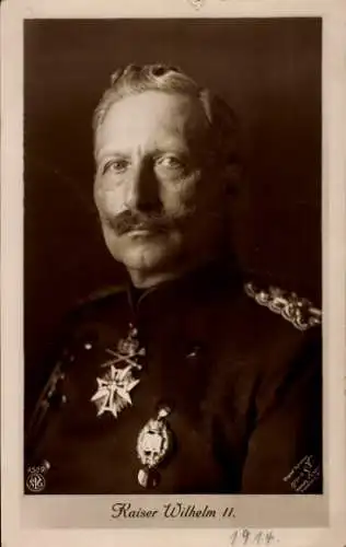 Ak Kaiser Wilhelm II., Portrait, Uniform, Orden, NPG 4589