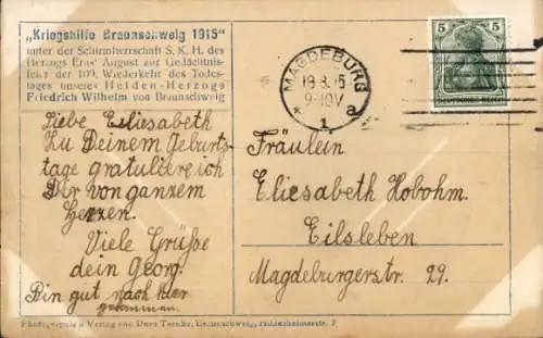 Ak Herzog Ernst August von Braunschweig, Husarenuniform, Erbprinz