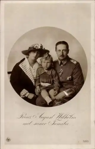 Ak August Wilhelm Prinz von Preußen, Alexandra Viktoria, Prinz Alexander Ferdinand